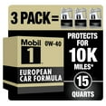 thumbnail image 2 of Mobil 1 FS European Car Formula Full Synthetic Motor Oil 0W-40, 5 Quart (Pack of 3), 2 of 11