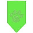 thumbnail image 1 of Paw Clear Rhinestone Bandana Lime Green Small, 1 of 1
