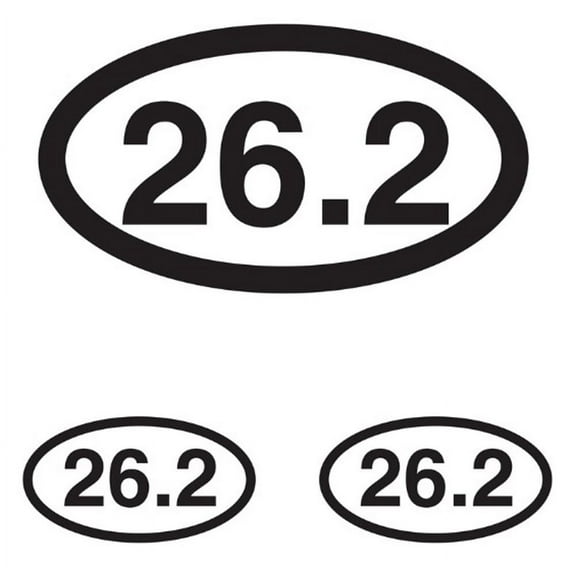 Marathon Mileage 26.2 Runners Decal Set
