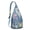 Sky-blue-35, variant on Farmhouse Floral Sling Backpack - Country Chic Wildflower Print, Water-Resistant Travel Shoulder Bag