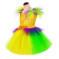 thumbnail image 5 of Toimothcn Kids Girl'S Dresses Ruffled Sleeve Carnival Colorful Sequins Printed Mesh Tulle Dress Soft Breathable Loose Summer Princess Dresses Lovely Girl'S Dailywear, 5 of 5