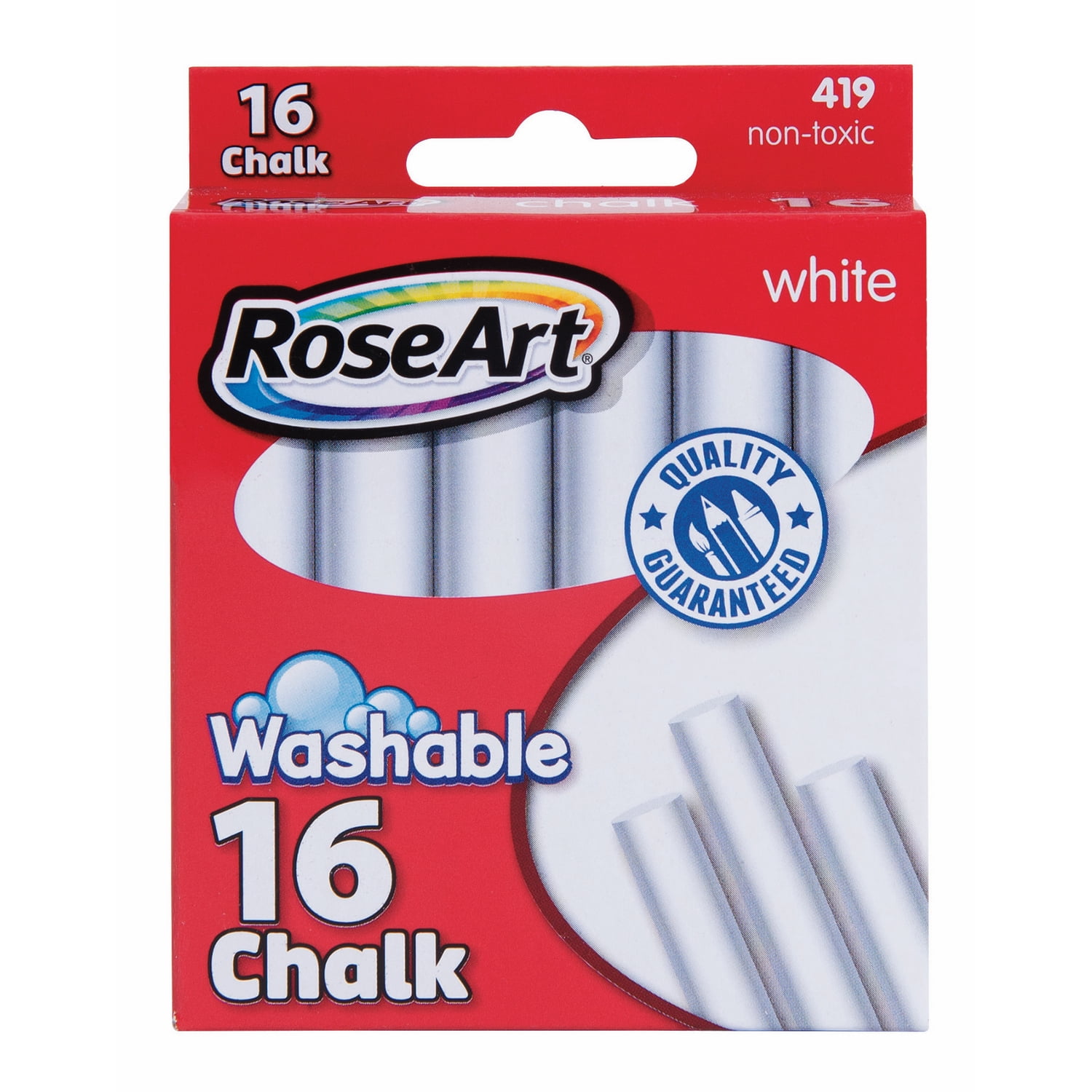 Mega Brands RoseArt White Chalk, 16Pieces