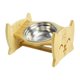 thumbnail image 4 of Tazón de comida para gatos jinwen elevado comedero para mascotas plato de alimentación antideslizantes portátiles 19cmx23.8cmx13.5cm Cuencos para gatos elevados, 4 of 8