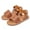 Brown, variant on Liyamei Girls Sandals For Toddlers And Kids Breathable Lightweight Casual Outdoor Summer Shoes For Daily Wear School Playground Comfortable Footwear(2 8Y) Girls Summer Sandals Size Beige 6-7 Years