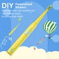 thumbnail image 4 of Seago Sonic Kids Rechargeable Electric Toothbrush,SG-2303Yellow,DIY Stickers,8 Soft Brush Heads,5 Modes, for Kids 3-12, 4 of 12