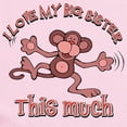 thumbnail image 2 of CafePress - I Love My Big Sister This Much Infant Bodysuit - Baby Light Bodysuit, Size Newborn - 24 Months, 2 of 4