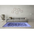 thumbnail image 3 of Ahgly Company Indoor Round Oriental Blue Traditional Area Rugs, 6' Round, 3 of 4