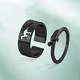 thumbnail image 3 of 2Pcs Adjustable Open Dinosaur Delicate Electroplate Process Fashion Personality black, 3 of 8