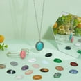 thumbnail image 5 of PH 25pcs 25x18mm Gemstones Cabochons Flatback Oval Stone Gem Semi-Precious Gemstones Beads Quartz Stones for Bracelet Necklace Earring Pendant Jewelry DIY Craft Making colorful, 5 of 6