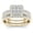 #4-G, variant on Gorgeous 18k Yellow Gold Plated Rings Women White Wedding Rings Sz 6-10-10-#14