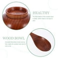 thumbnail image 3 of UNOMOR 2 Bowls Wood Soup Bowl Set Rounded Wood Noodle Bowls for Camping Use, 3 of 8