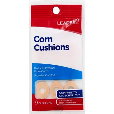 Leader Corn Cushions with Aloe, Skin Protection Against Shoe Pressure & Friction, 9 Ct, One Size