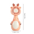 thumbnail image 3 of Cute Animal Giraffe Cow Handheld Mini Fan, USB DC Rechargeable Portable Pocket Fan, 2-In-1 Desktop Standing Quiet Personal Cooling Fan for Outdoor Dorm Summer 5.90 × 2.16 Inch, 3 of 7