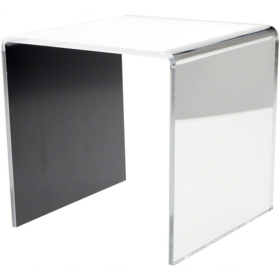 Plymor Mirrored Acrylic Square Display Riser, 6" H x 6" W x 6" D (3/16" thick)