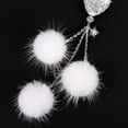 thumbnail image 2 of Car Hanging Bling Accessories,Happon Bling Car Accessories for Women, Car Bling Rear View Mirror Hanging Car Ornament,Car Interior Hanging Pendant Charm Ornament Pendant for Women (White), 2 of 7