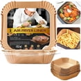 thumbnail image 1 of Forro de papel desechable Air Fryer, 10 pulgadas cuadradas, 100 unidades, 1 of 7