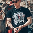 thumbnail image 2 of Camiseta de moto para hombre, camiseta de hip hop para hombre, camisetas con músculos, ropa de calle rock, ropa gótica grunge sin logotipo, camiseta elegante para fiesta en el gimnasio, 2 of 5
