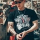 thumbnail image 2 of Camiseta de moto para hombre, camiseta de hip hop para hombre, camisetas con músculos, ropa de calle rock, ropa gótica grunge sin logotipo, camiseta elegante para fiesta en el gimnasio, 2 of 5