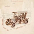 thumbnail image 1 of 3D Three-dimensional Puzzle Wooden Retro Classic Car Model DIY Handmade Assembled Birthday Gift Toy, 1 of 4