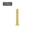 thumbnail image 3 of Unique Bargains Brass Hex Bolts, M8x60mm 5 Pack Fully Thread Grade 4.8 Machine Screws, 3 of 4