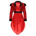 thumbnail image 1 of TTAO Veste de Maître de Cirque à Sequins Brillants pour Femmes Costume de Chef de Cirque Queue-de-Pie Rouge TTG, 1 of 7