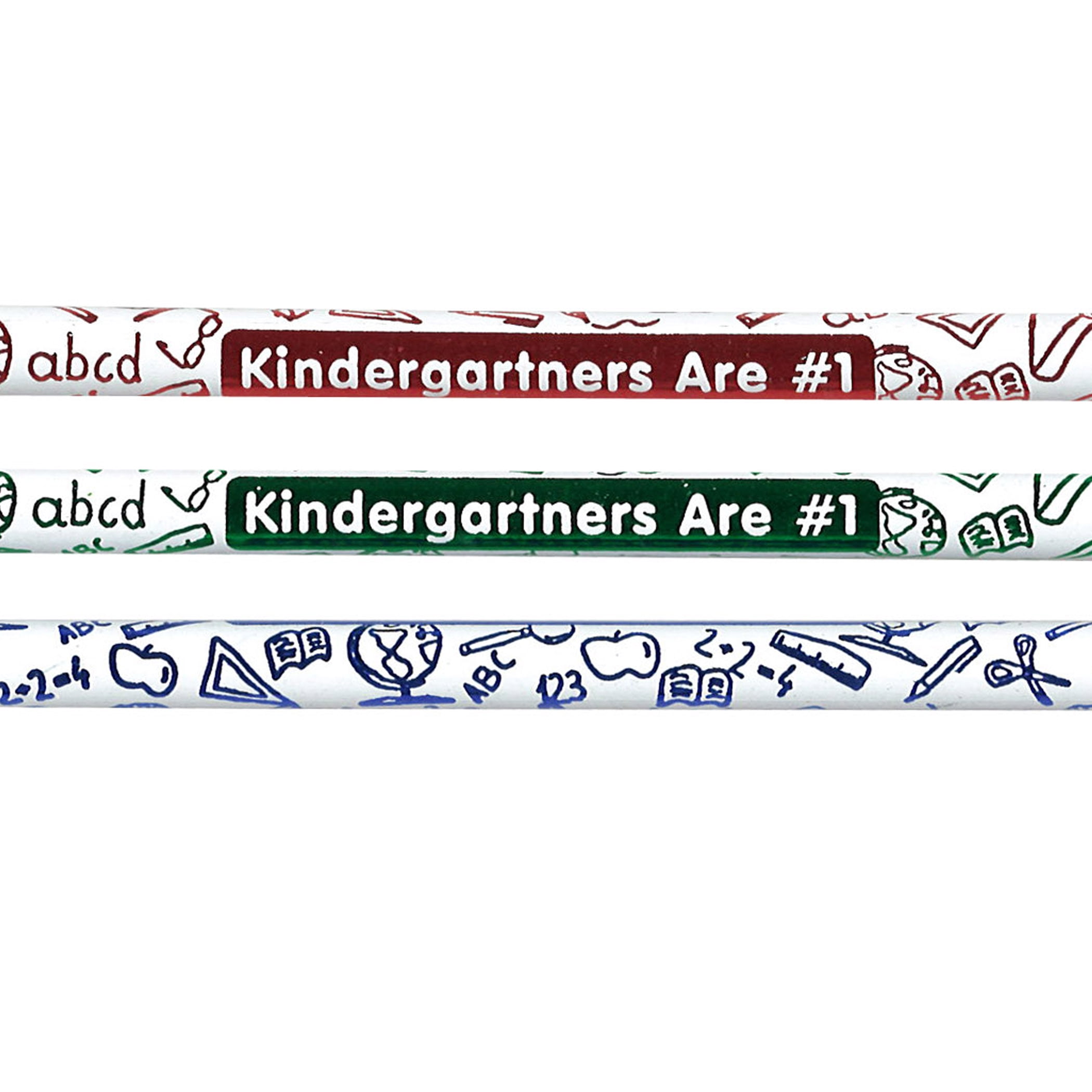 Moon Products Kindergartners Are #1 Pencils, 12 Per Pack, 12 Packs