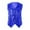 Blue, variant on Teen Boys Sequin Vest Glittery Sequin Sleeveless Button Jacket Boys Gold Vest Jazz Hop Performance Disco Vest Streetwear Size 10-12 Years