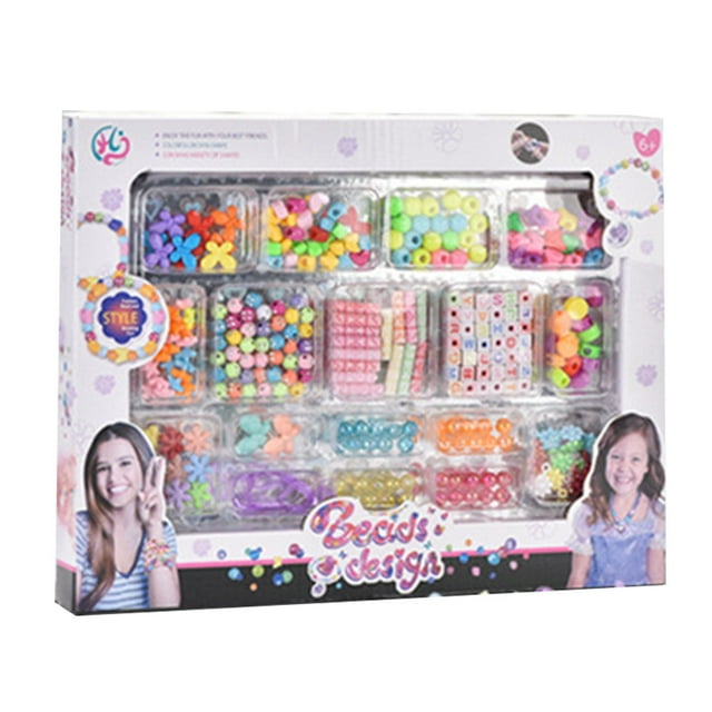 Juego de cuentas para niños, kit de fabricación de pulseras de cuentas, juego de manualidades, kit de fabricación de pulseras, diseño de clase mundial