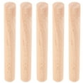 thumbnail image 1 of WEUVEB 5Pcs Chocolate Cylindrical Wood Sticks For Wood Pegboard Diy Projects Garage Storage, 1 of 5