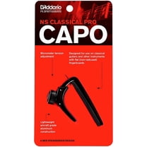 D'Addario Classical Pro Capo with Micrometer Tension Adjustment Mechanism for Classical Guitars (Black)