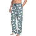 thumbnail image 6 of Naloa Farm Birds Pajama Pants Men, PJ Bottoms, Sleep & Lounge Pants-Medium, 6 of 6