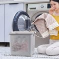 thumbnail image 2 of Fabnati 35 Liter Plastic Laundry Basket with Carry Handle, 4 Pack Clothes Hamper, Gray, 2 of 7