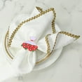 thumbnail image 4 of Napkin Ring Beautiful Decorative Napkin Ring Alloy Napkin Buckle Table Decoration, 4 of 4
