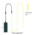 thumbnail image 4 of Tira de luces de neón MaxLax EL Wire, color verde limón, 10 m, con paquete de baterías, 4 of 7