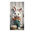 thumbnail image 2 of AURIGATE Easter Bunny Door Cover,Nylon & Spandex Blend Spring Holiday Door Banner for Front Door Porch Home Decor, Waterproof Stretchable Easter Backdrop for Party, 2 of 6