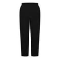 thumbnail image 4 of DHFJKG Corduroy Pants Women Baggy Comfy Joggers Elastic Waist Palazzo Harem Pants Side Button Up Solid Color Stylish Trousers, 4 of 7