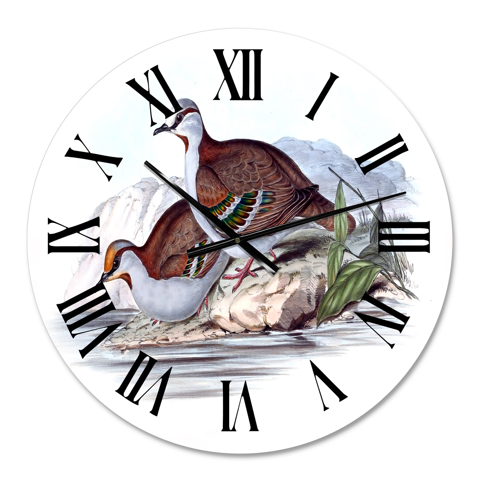 Designart 1 in Quartz Traditional Wall Clock
