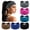 Multi-colored-12, variant on Boho Wide Bandana Headbands - Stretch Knotted Elastic Head Wraps for Women, Yoga, Workout, and Hair Accessories (6 Pack)