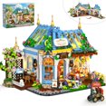 thumbnail image 1 of Set de Construcción PLAXSOON Casa Café Flor con 1520 Piezas y LED, 1 of 9