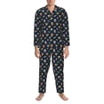 thumbnail image 3 of Balery Fastfood Pijama para Hombre de Dos Piezas con Manga Larga, Conjunto de Dormir y Descanso Suave con Bolsillos-XX-Large, 3 of 7