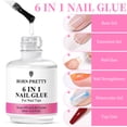 thumbnail image 1 of BORN PRETTY-Gel de pegamento para uñas 6 en 1, 15ML, para uñas acrílicas, Base de Gel para remojar, capa superior, extensión UV, Gel para uñas postizas, 1 of 5