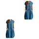 thumbnail image 1 of Vestido de mujer Minnieouse poliéster Sin mangas Suelto Casual Verano doble bolsillo, 1 of 6