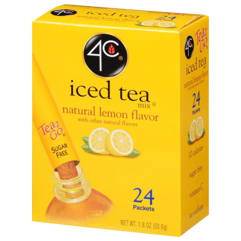 4C Totally Light Natural Lemon Iced Tea Mix, 24 Packets, 6 Pack photo 5