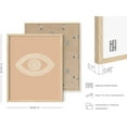 thumbnail image 3 of HAUS AND HUES Boho Posters Neutral Wall Art Prints - Boho Posters and Prints Abstract Art Wall Prints Boho Art Wall Decor Boho Prints Eye of Sauron Peach (16x20 Framed Beige), 3 of 6
