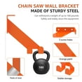 thumbnail image 5 of Heavy Duty Chainsaw Holder Multifunctional Chainsaw Wall Mount 180lbs Capacity Chain Saw Hanger for Garage Organization Orange, 5 of 11