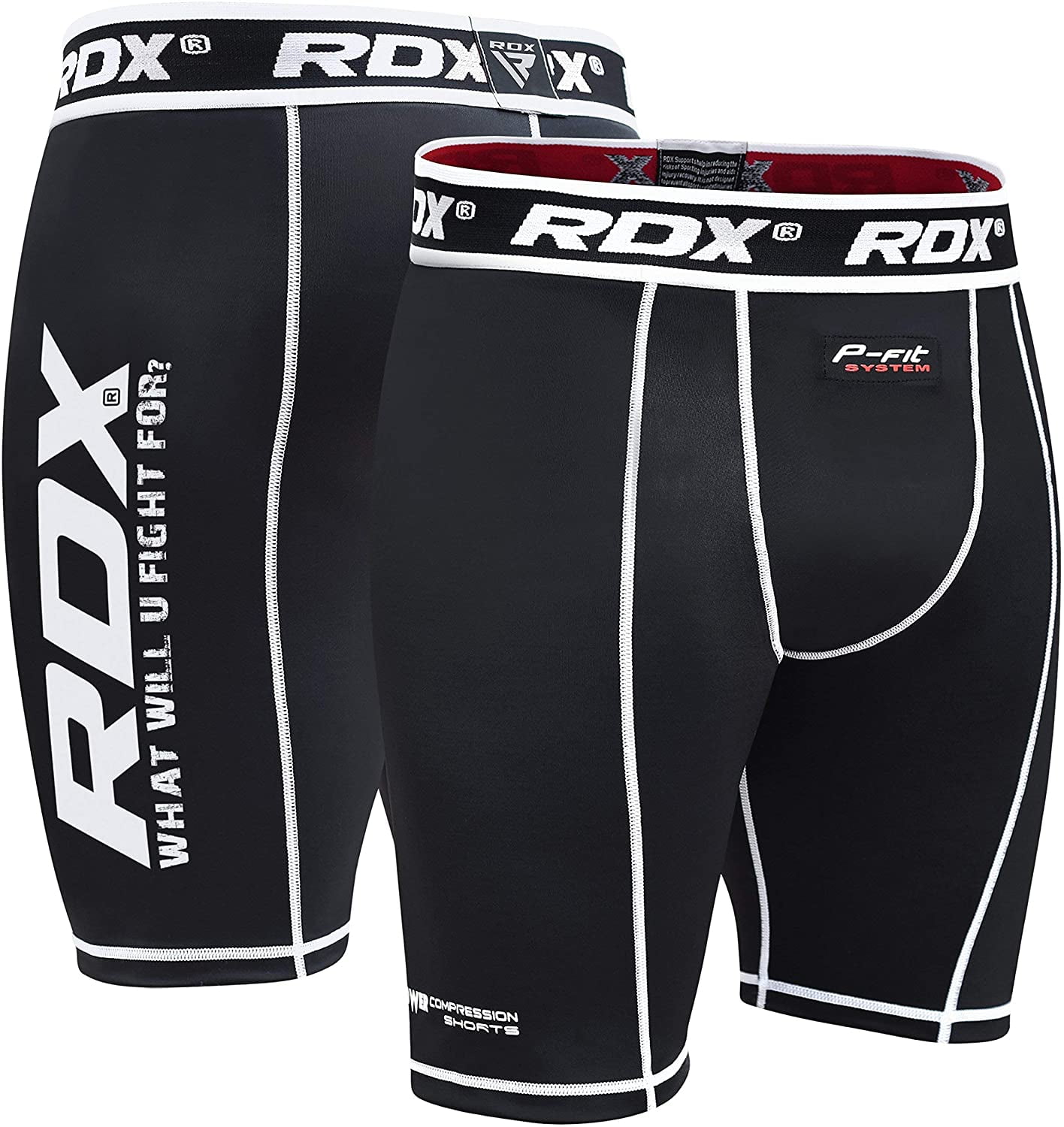 RDX MMA Mens Thermal Compression Shorts Groin Cup Boxing Training Guard Base Layer Fitness Running Exercise 