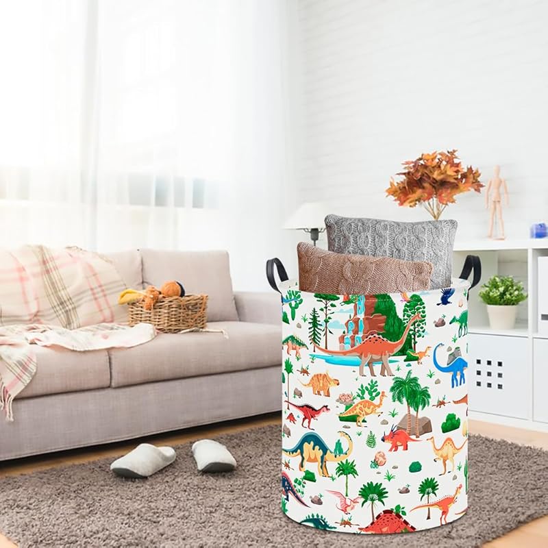 Kids Laundry Basket,Waterproof Baby Boys Nursery Hamper,Collapsible Fabric Storage Container,Toys Bin,Room Decor,Gift Basket
