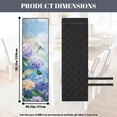 thumbnail image 4 of TSOVTHRID Hydrangea Floral Dragonfly Print Quilted Dining Chair Slipcovers, Stretchy Removable Chair Covers with Detachable Strap, Universal Fit Non-Slip Seat Cushion Covers, Set of 4, 4 of 7