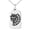 Silver, variant on Stainless Steel Aztec Chief Tribe Rune Engraved Small Rectangle Dog Tag Charm Pendant Necklace