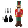 thumbnail image 1 of Figura de Papá Noel para diversión festiva al aire libre, decoración inflable navideña para jardín con iluminación LED y enchufe estadounidense de 110-240 V, 1 of 8